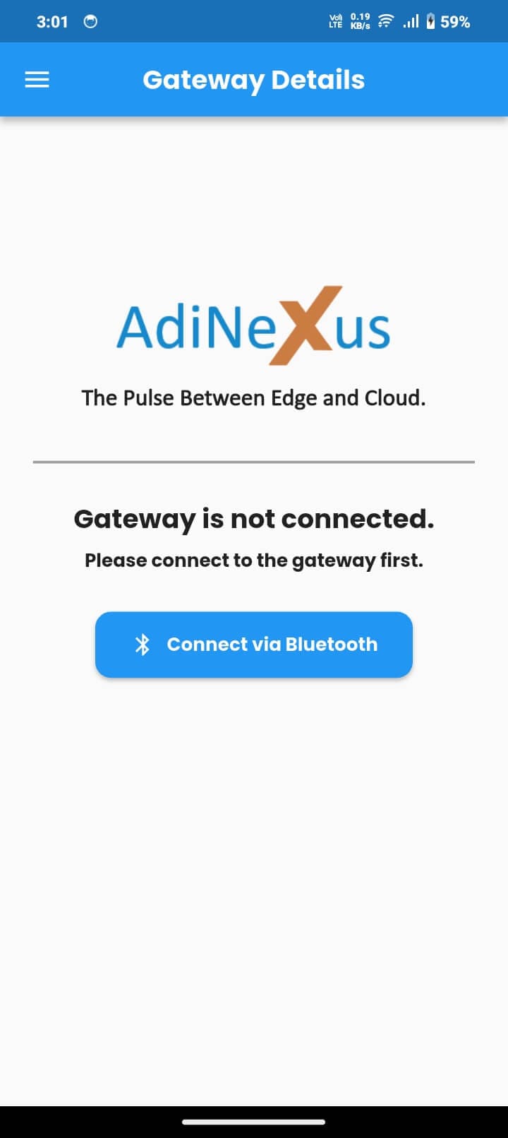 AdiNexusFT Gateway is not Connected