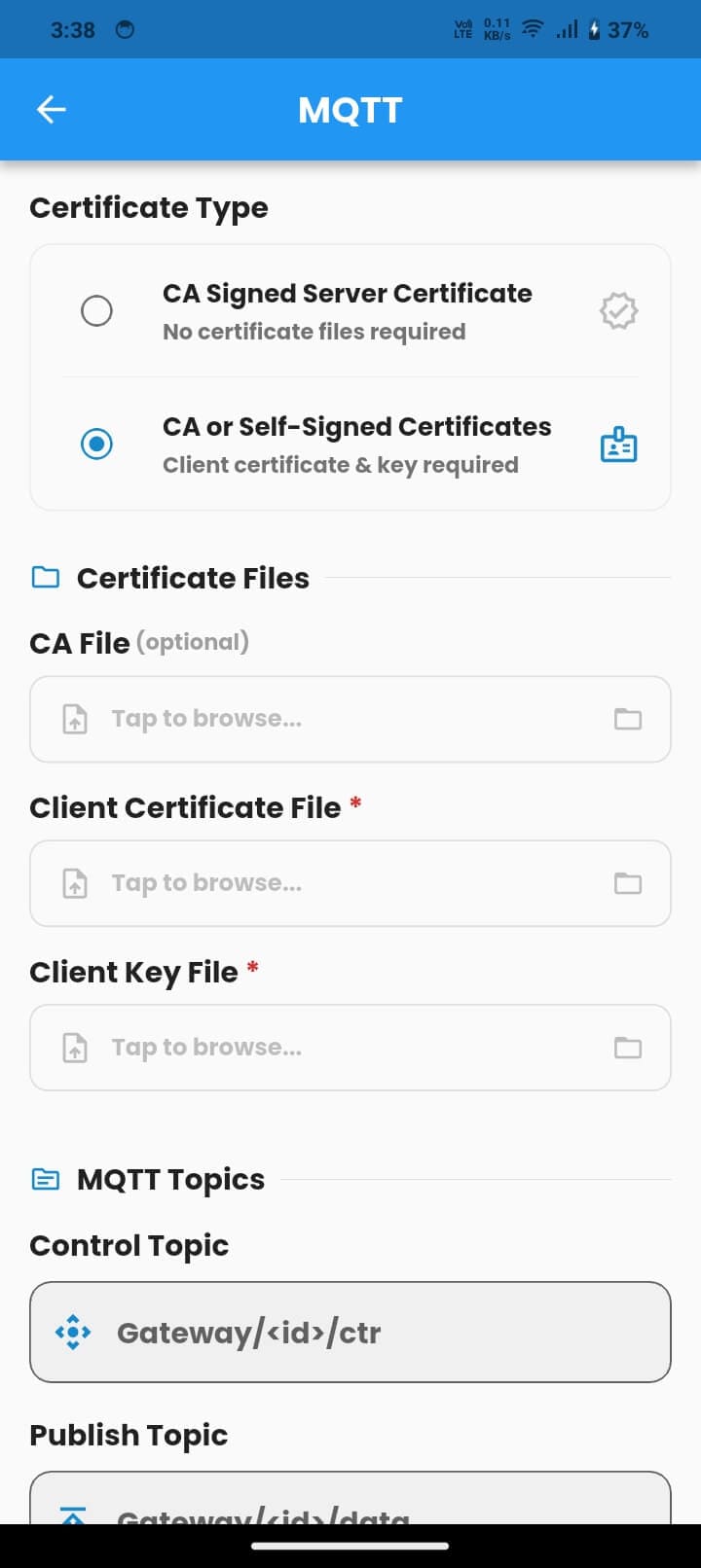 MQTT Advanced Certificates
