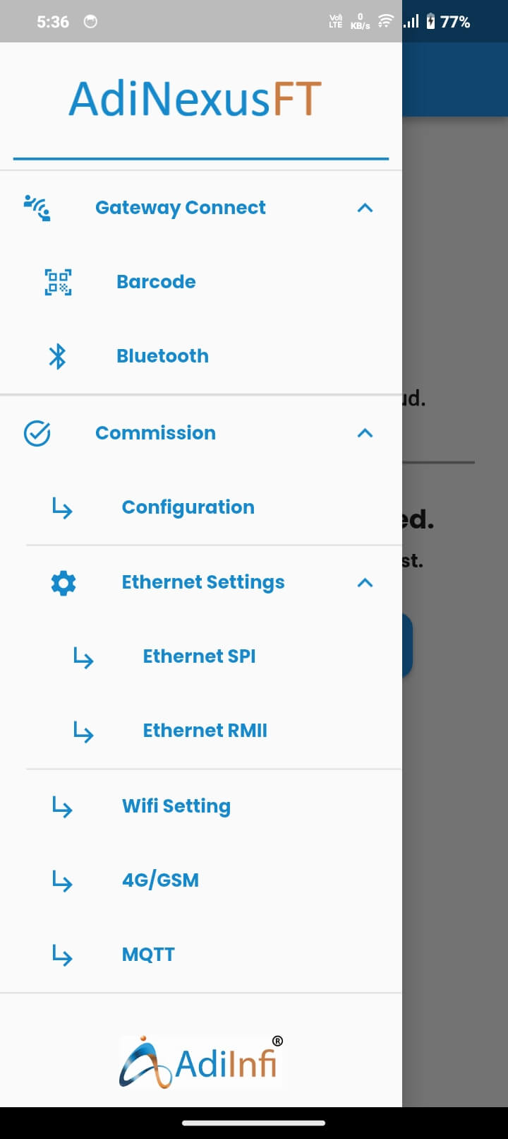 Side Drawer Menu