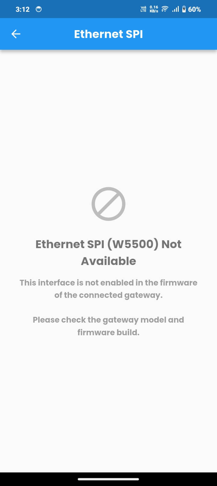 Ethernet SPI screen